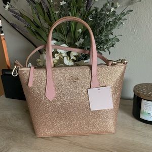 Kate Spade! Rose Gold Sparkle Satchel!